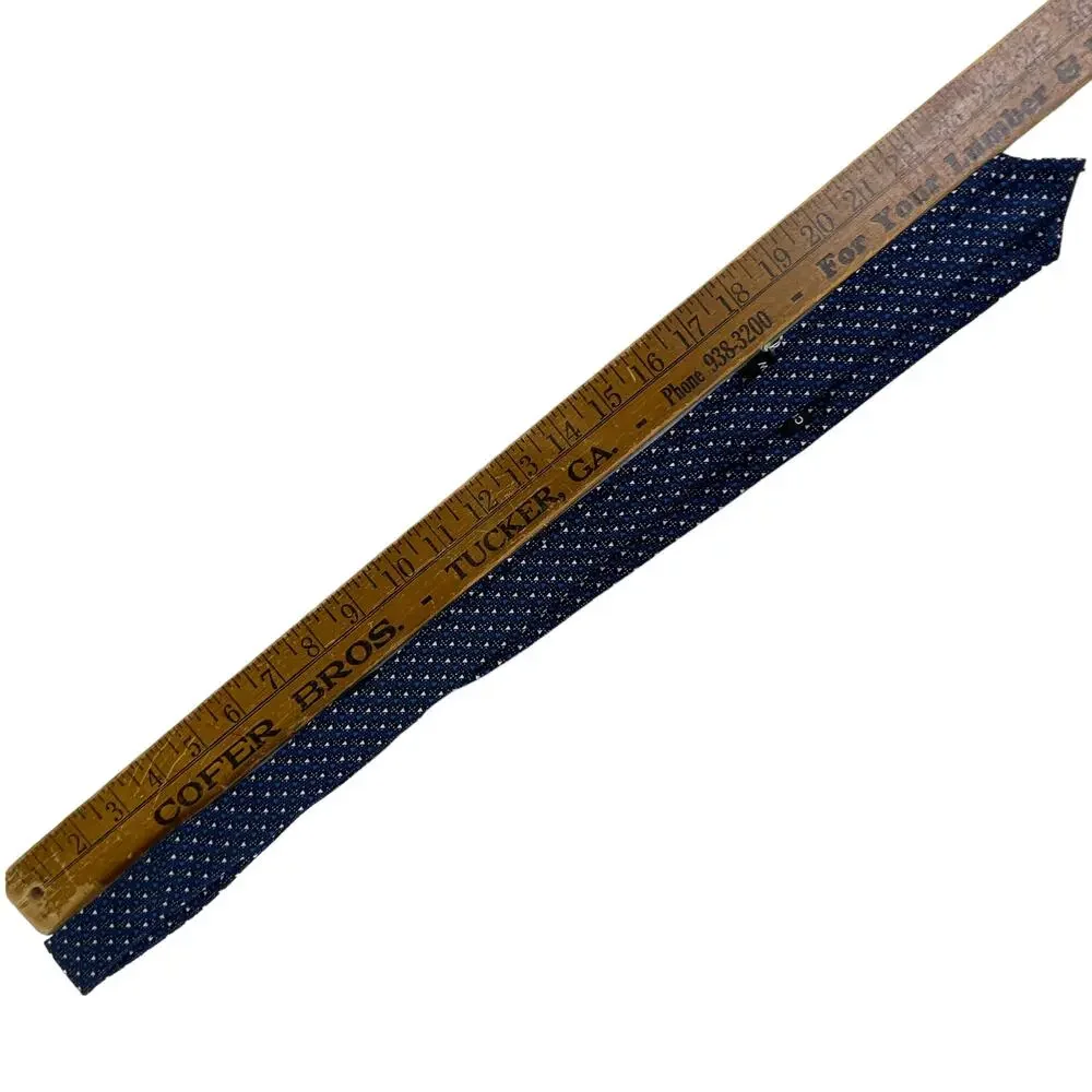 Craft + Flow Boys Kids Geometric Necktie Triangles Blue White 49